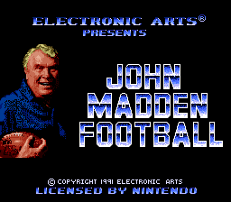 John Madden Football (USA) Title Screen